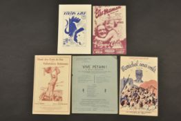 Ensemble de partitions dont Marechal nous voila,Legion Azur, etre maman, Vive Petain, chant des