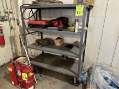 METAL RACK ON CASTERS