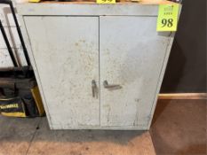 2-DOOR METAL STORAGE CABINET