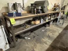 18' WOOD TOP WORK BENCH