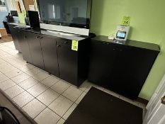 3-PIECE WOOD STORGE CABINET