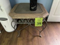 METAL FRAME SIDE TABLE