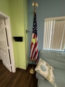 AMERICAN FLAG WITH STAND