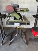 CENTRAL MACHINERY BELT & DISC SANDER ON STAND
