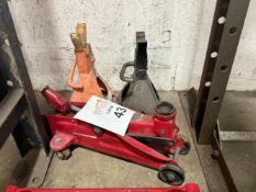 LOT CONSISTING OF HYDRAULIC JACK & JACK STANDS