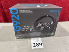 LOGITECH G920 RACING WHEEL AND PEDALS