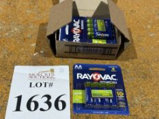 RAYOVAC RECHARGEABLE AA 4-PACK BATTERIES, NEW