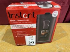 INSTANT DUAL POD PLUS ESPRESSO AND COFFEE MAKER