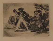 Francisco Goya. 1746 Fuendetodos - 1828 Bordeaux. Blatt aus der Serie die Schrecken des Krieges: 'F