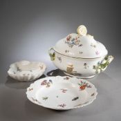 Deckel-Terrine, Schale und Rundplatte