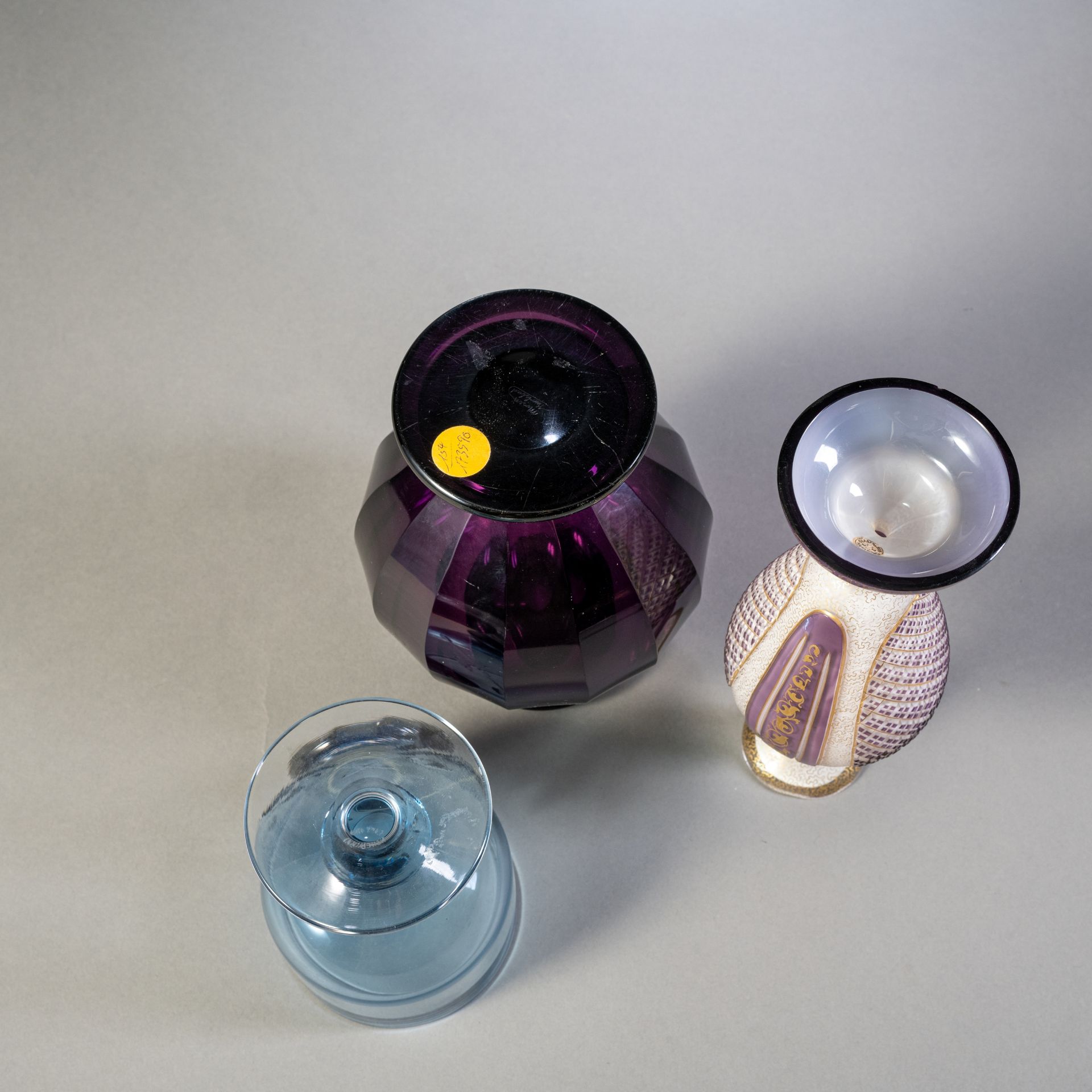 Zwei Vasen und Pokalglas - Bild 4 aus 4