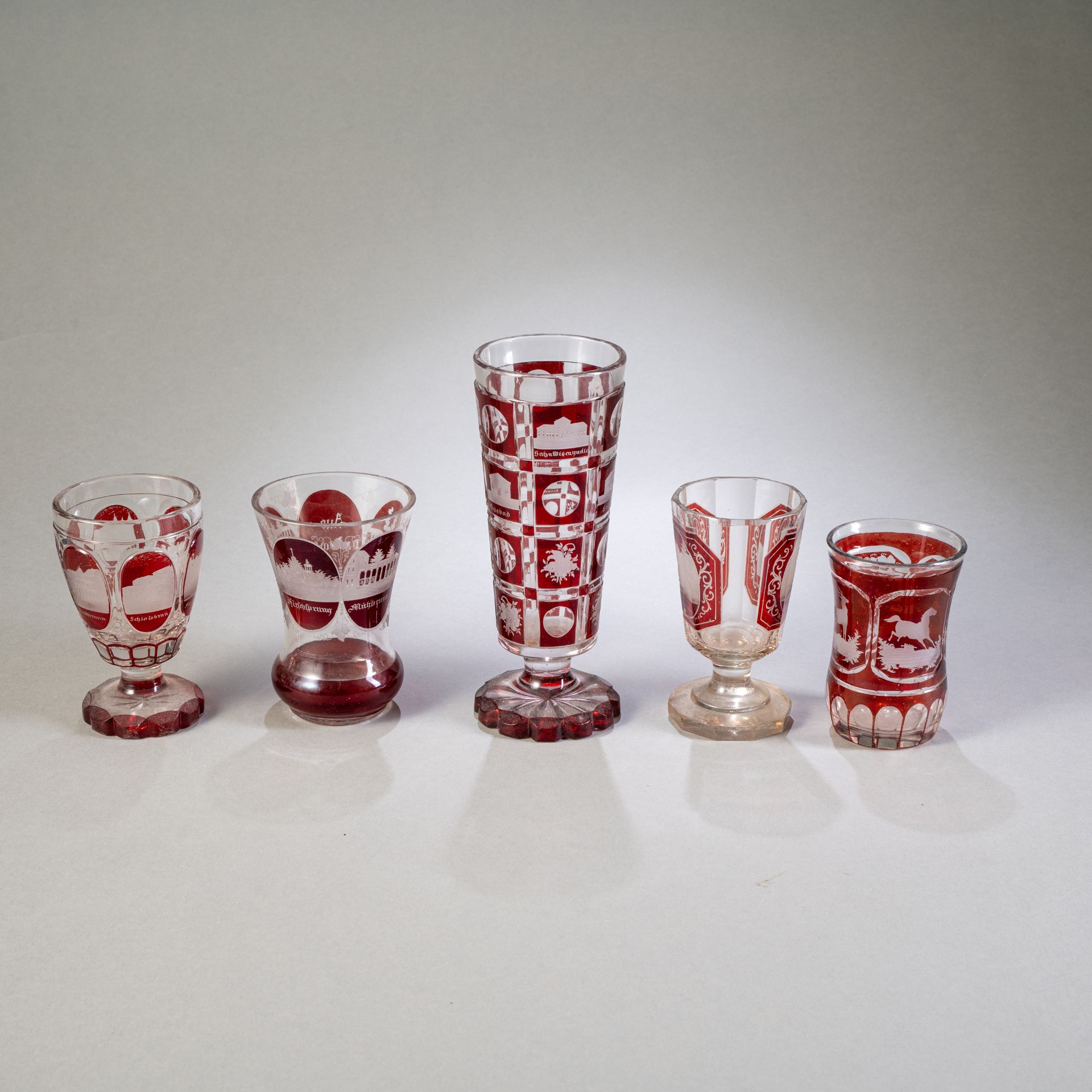Neun Badegläser und Andenkengläser - Bild 2 aus 5