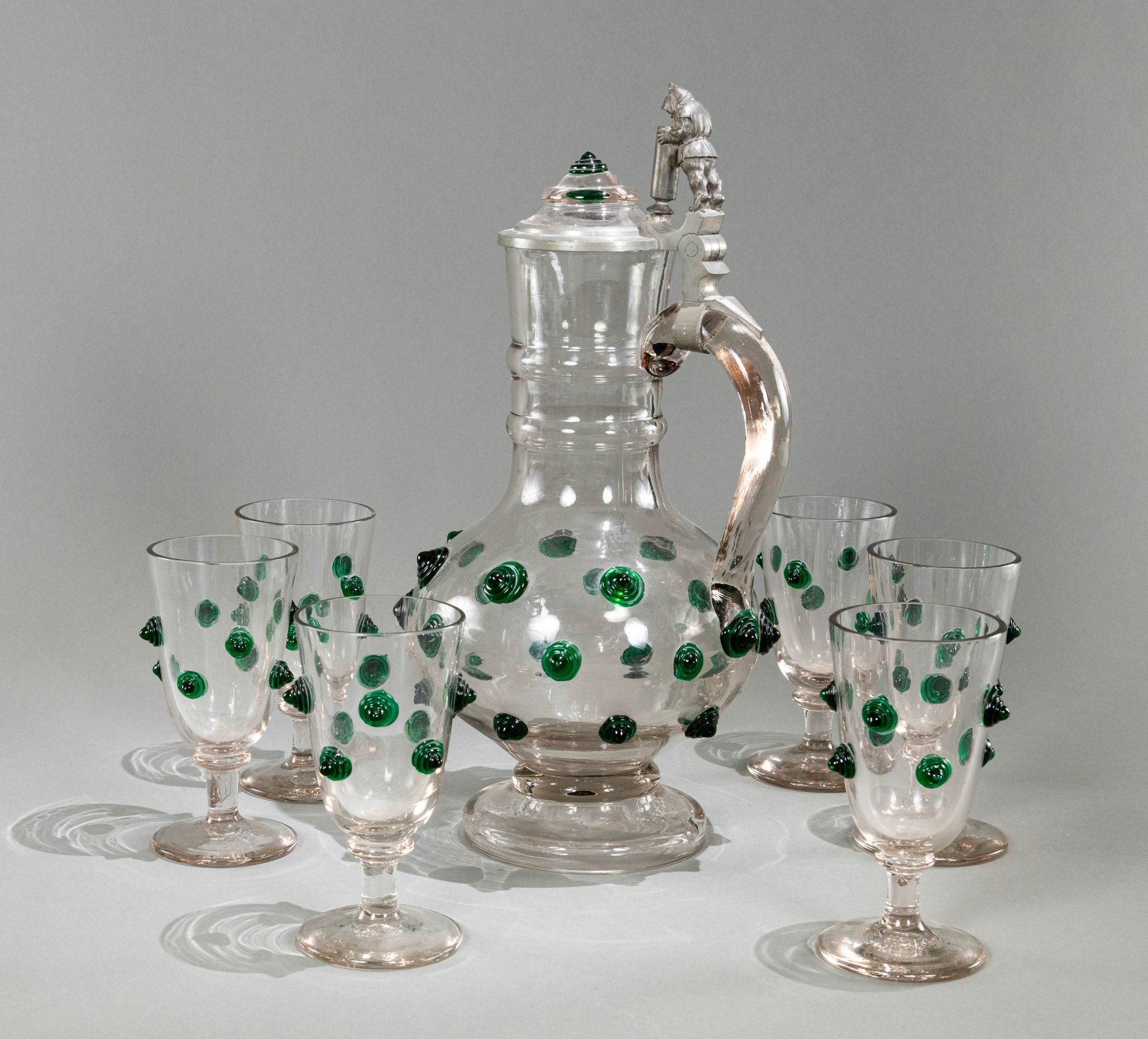 Karaffe und 6 Gläser - Bild 4 aus 6