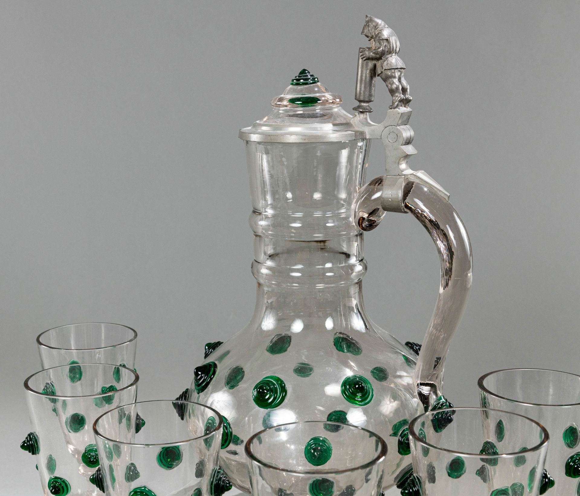 Karaffe und 6 Gläser - Bild 6 aus 6