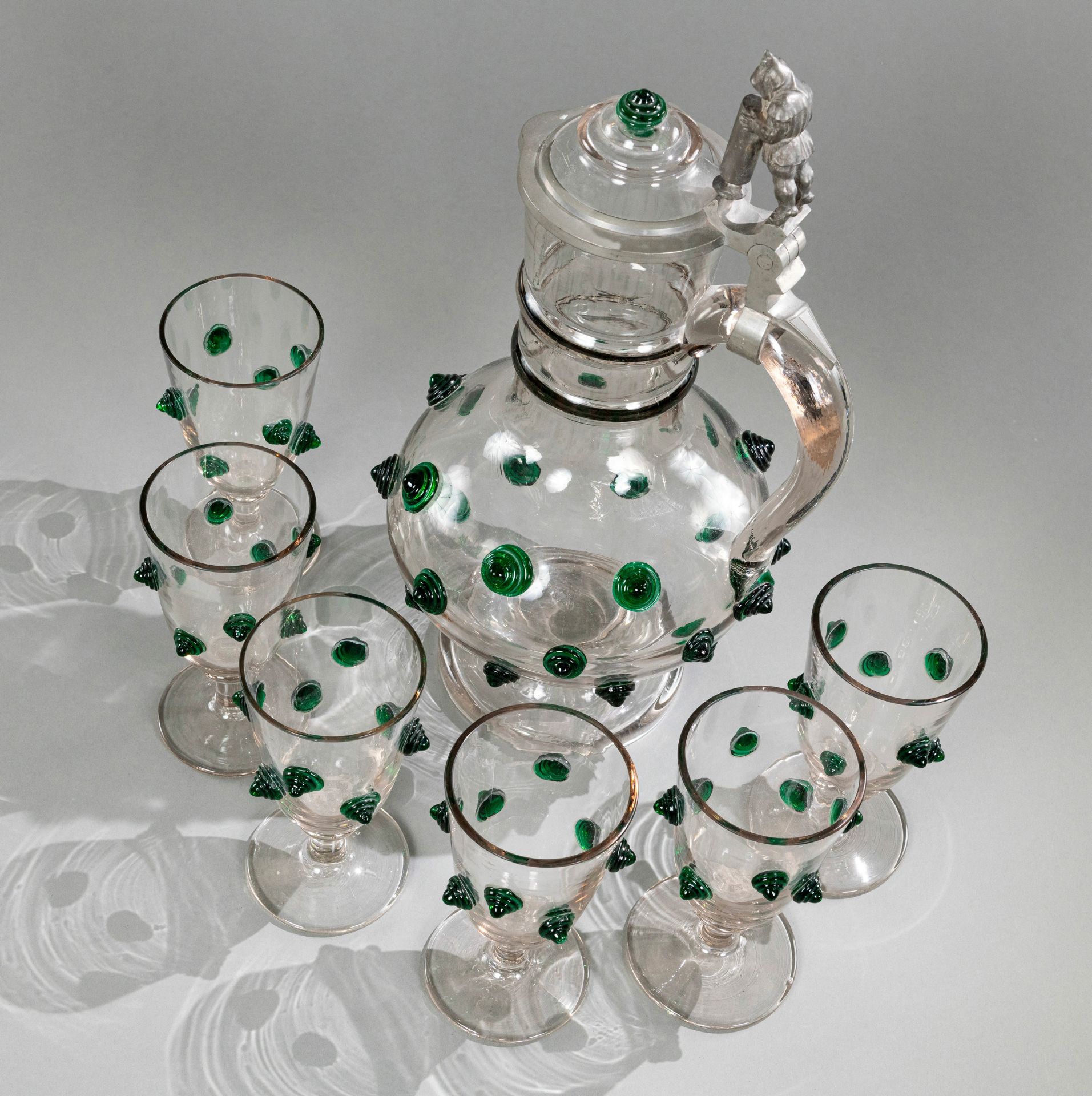 Karaffe und 6 Gläser - Bild 5 aus 6