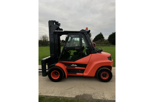 LINDE, H80 - 8 Tonne Gas Forklift Truck (Fork Position - 4,978 hours) Serviced, Auto Fork Position - Image 14 of 14