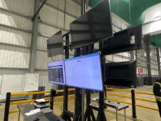 Freestanding Quad TV Mount