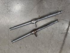 Metal Pull Down Bars x2