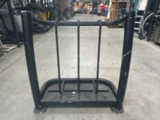 Black Metal Tube Weight Rack