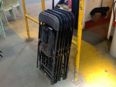 Fold Out Plastic Back Chairs x6 -No Reserve