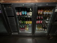 Osborne Glass Front Under Counter Fridge, No Reserve