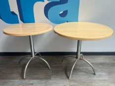 2 x Round Tables - No Reserve