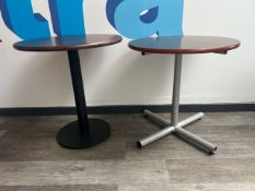 2 Dark Wooden Tables - No Reserve