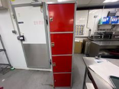 Single Nest Of Lockers With Kitchen Uniforms - No Reserve