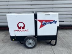Pramac P11000 Silenced Generator 10kVA Diesel 325kg, 3166.53 Hours