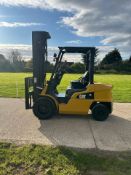 2019 Caterpillar 3 Tonne Diesel Forklift, 5800 Hours, 5.5m Triple Mast With Side Shift