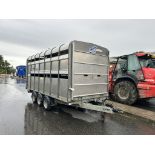 2015 Ifor Williams DP120 Tri-Axle Livestock Dropside Trailer