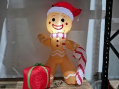 4ft Inflatable Gingerbread Man