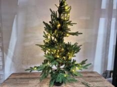 4ft Pre Lit Real Look Tree In Pot