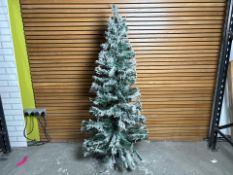 6FT Snowflocked Fibre Optic Christmas Tree