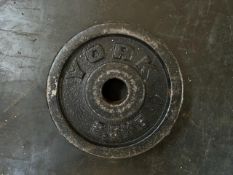 Pair Of 2.5Kg Metal Weight Plates - No Reserve