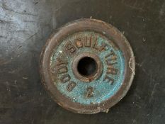 Pair Of 2Kg Metal Weight Plates - No Reserve