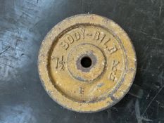 Pair Of 7.5kg Metal Weight Plates - No Reserve