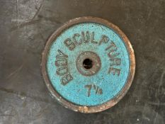 Pair Of 7.5kg Metal Weight Plates - No Reserve