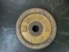 Pair Of 2.5kg Metal Weight Plates - No Reserve