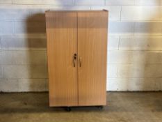 Wooden Lockable Cabinet - No Reserve