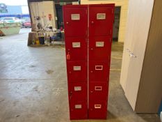 Red Metal Lockers x2 - No Reserve