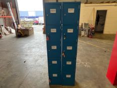Blue Metal Lockers x2 - No Reserve