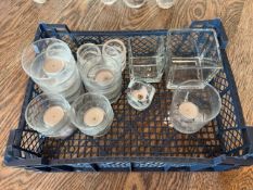 Basket Of Various Sized Candle Holders