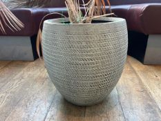 Grey Plastic Plant Pot