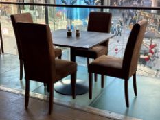 Small Modern Rustic Dining Table & 4 Chairs