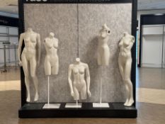 Assortment Of White Mannequins