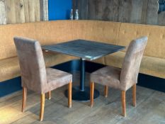 Small Modern Rustic Dining Table & 2 Chairs