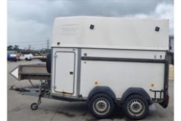 Westfalia horse trailer galvanised frame good wheels tyres with spare heavy duty ramp with push