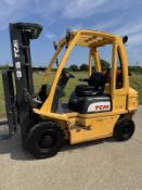 2017 TCM 2.5 Tonne Gas Forklift, Container Spec, 2.5 tonne lift 3617 Hours, 4.5m Triple Mast, Side