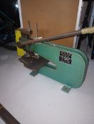 Hunton Hand Operated Bench Punch base plates are in situ fixings for attaching to the bench are with